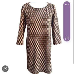 VIVIENNE TAM BROWN BLACK DRESS SZ 2